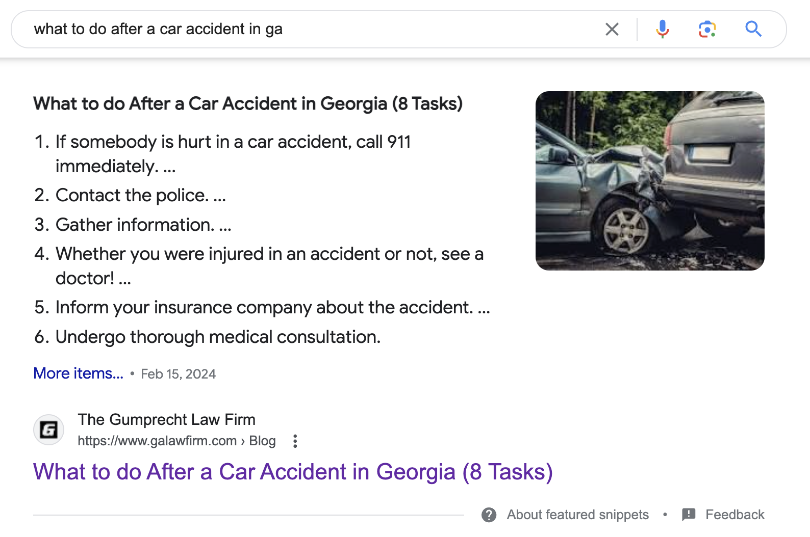 featured snippets lawyer seo